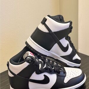 Women’s Nike Black and White Dunk High